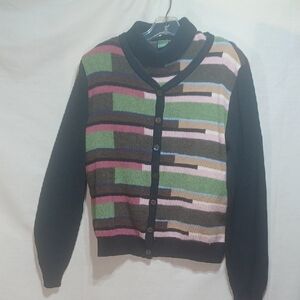 Geiger Sweater Set Cardigan Austria Wool Size 44